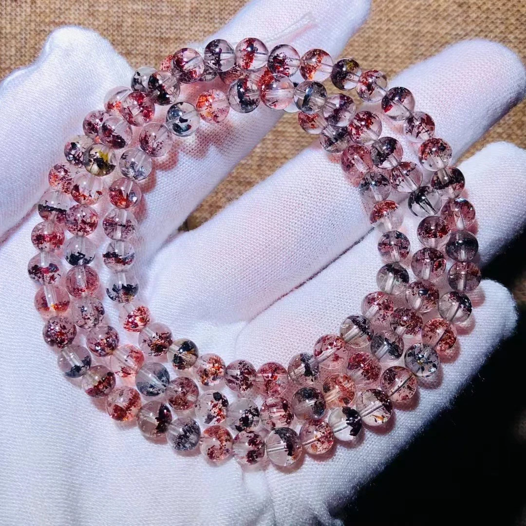 黑红草莓毒液超七多圈手链