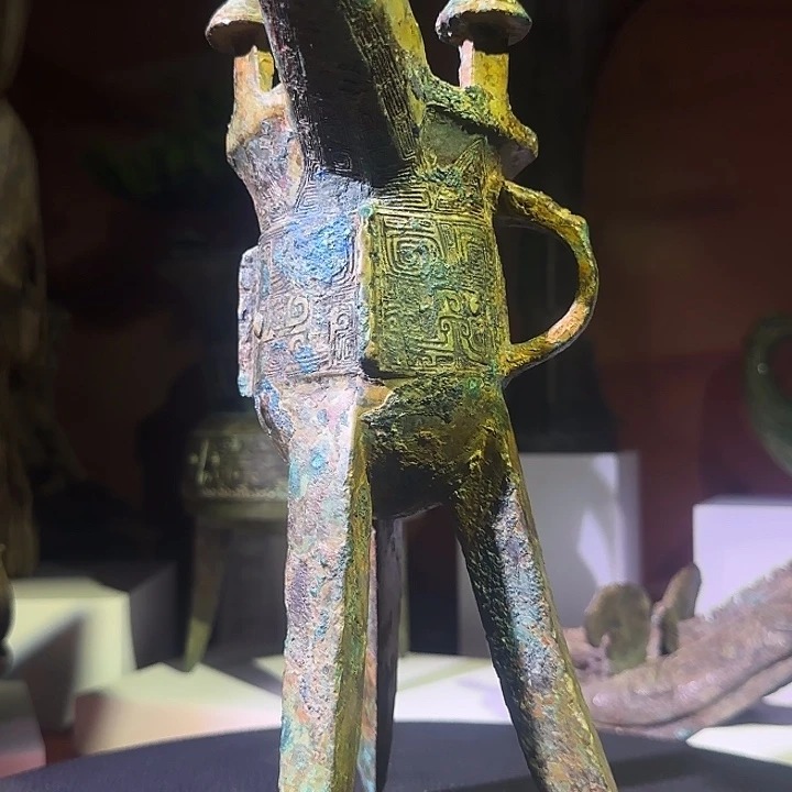 老***矣古铜爵艺术品一件啊