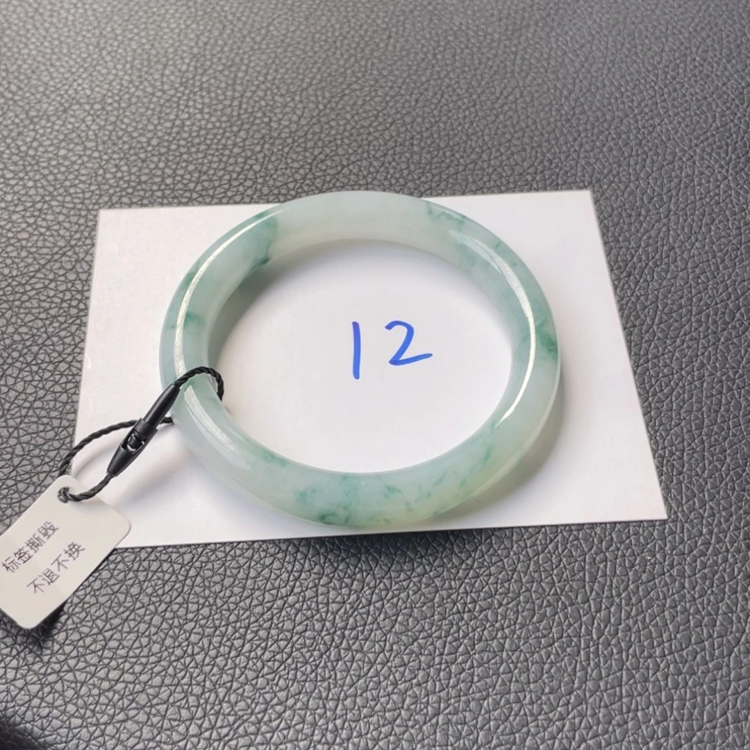 翡翠未镶嵌手镯12号