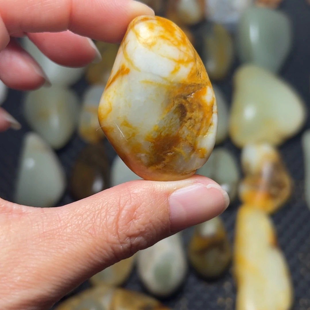 和田玉未镶嵌挂件B24