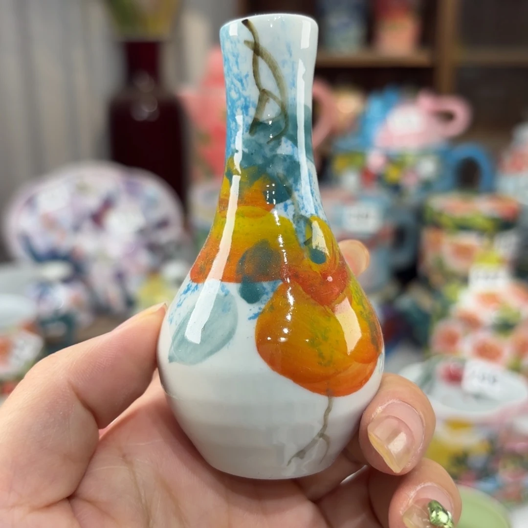 景德镇手绘高温釉下彩陶瓷茶具