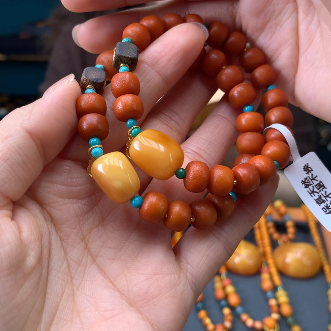 蜜蜡未镶嵌手串多样性发一