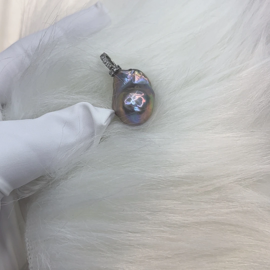 淡水珍珠耳饰合金