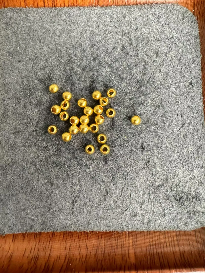 足金999 卡3古法金珠