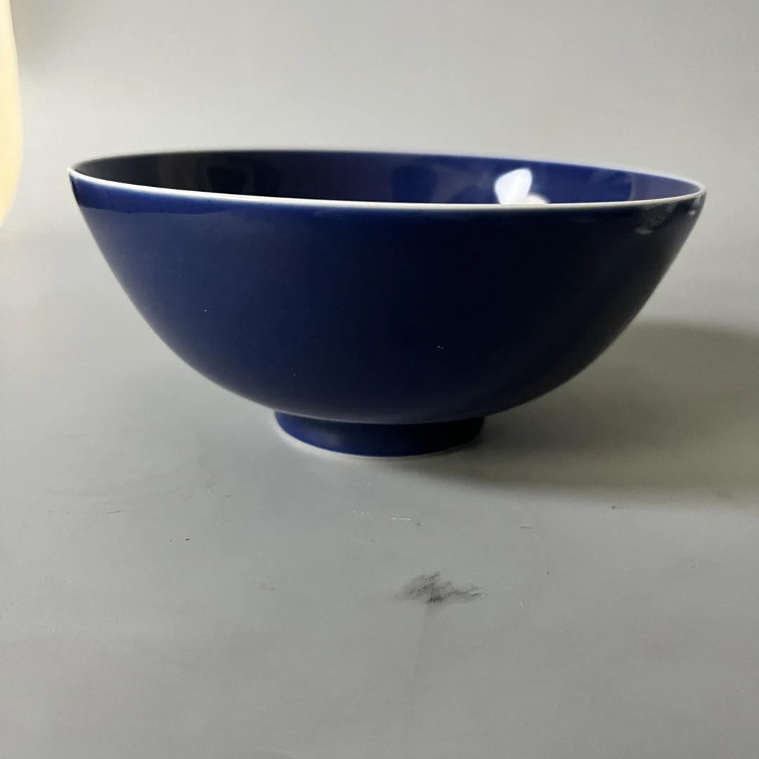 1256 清光绪霁蓝釉碗