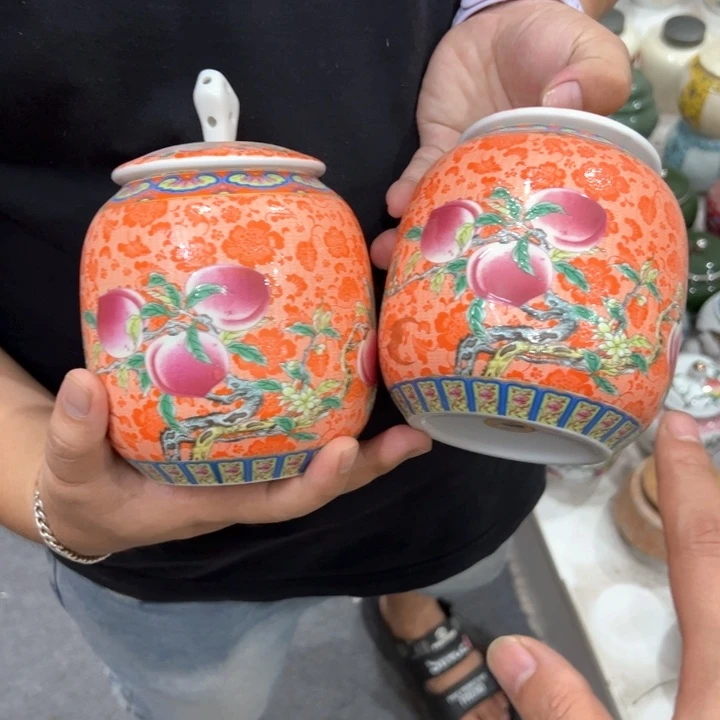 瑕疵福利品陶瓷茶叶罐介意勿拍