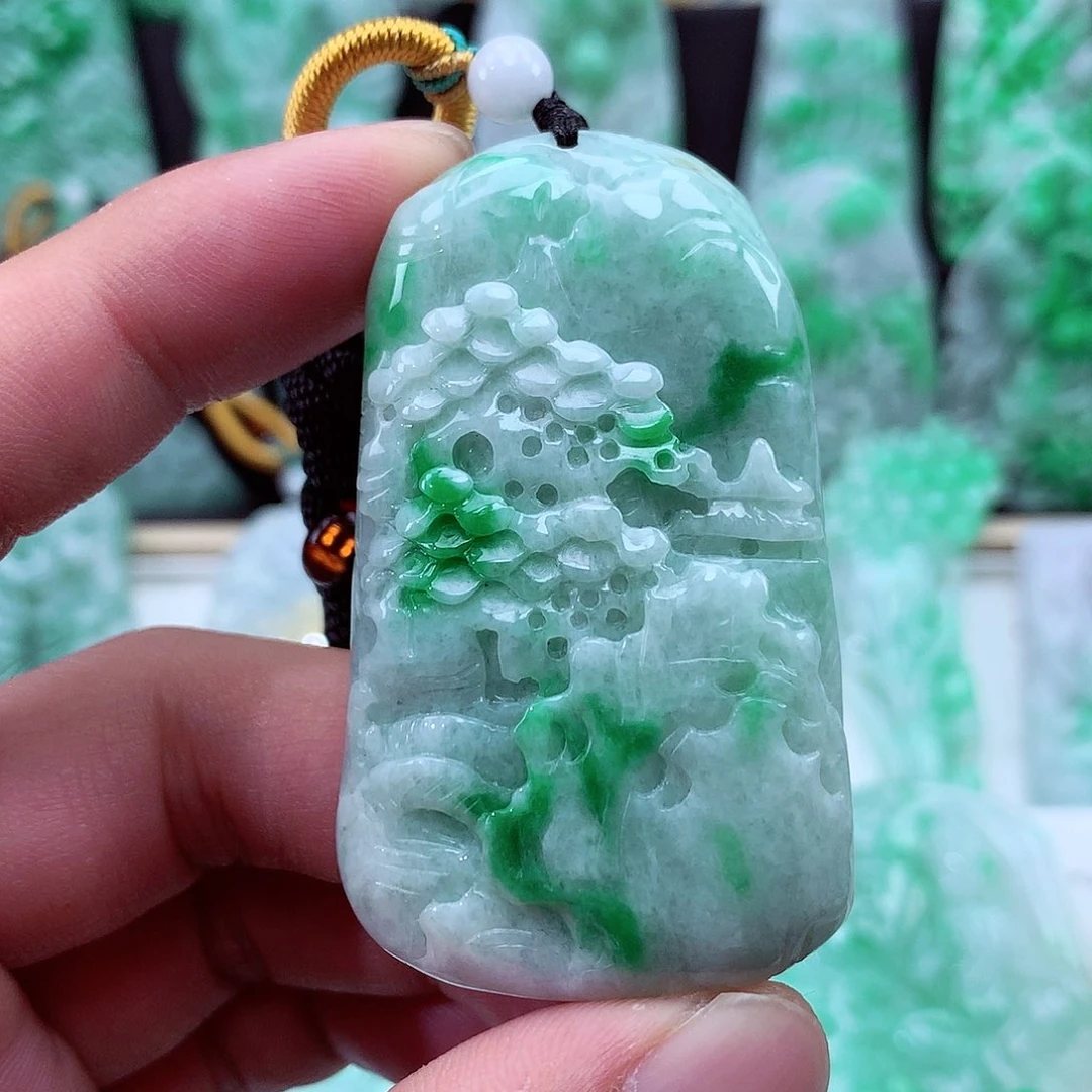 翡翠未镶嵌颈饰翡翠吊坠