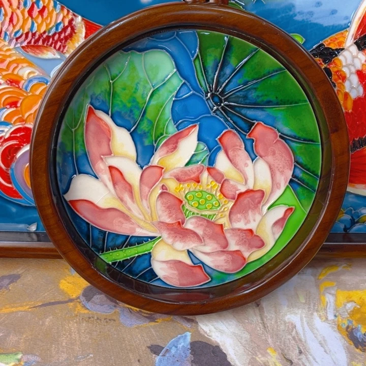 盖子款瓷板画艺术作品