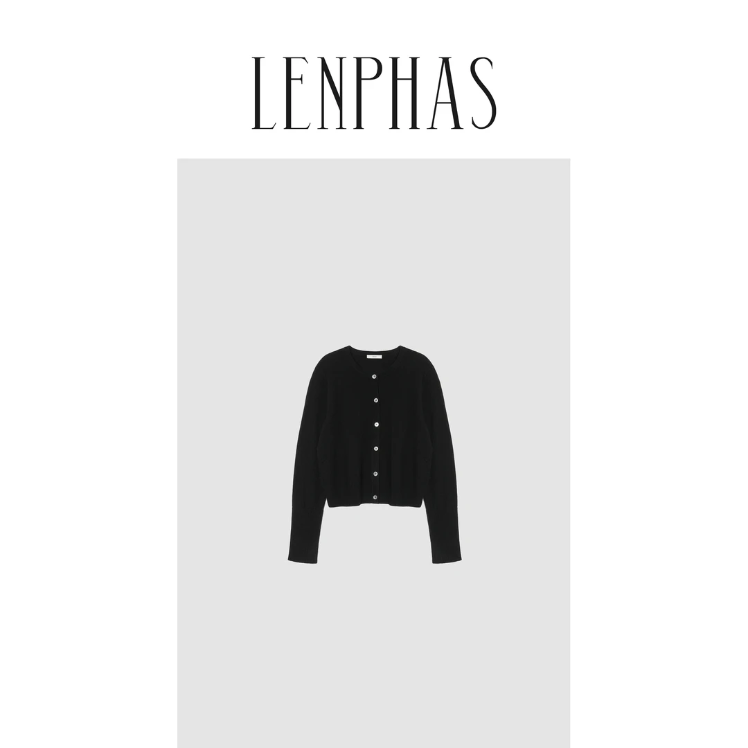 【LENPHAS】纯色百搭短款开衫