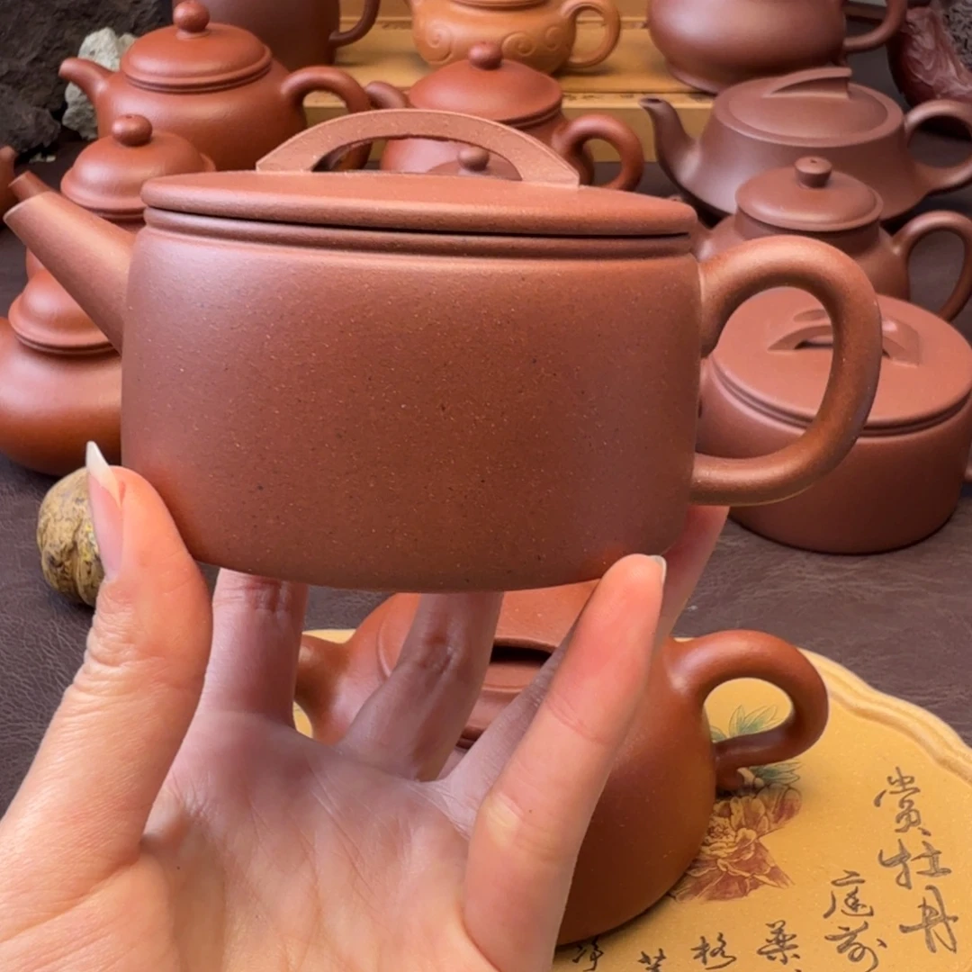 酷***我紫砂茶壶特练 紫泥  微瑕  汗瓦208