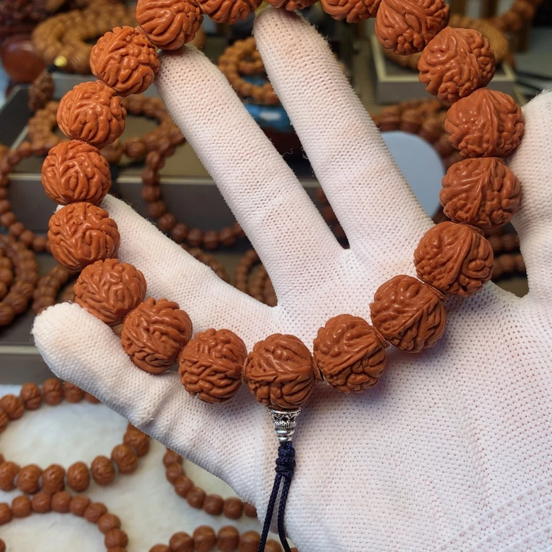 手串桃核秦岭龙纹