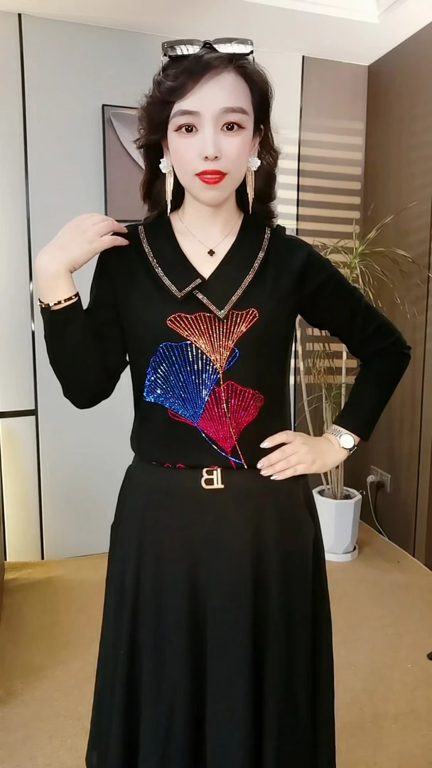 洋气长袖翻领秋冬显瘦百搭气质小衫