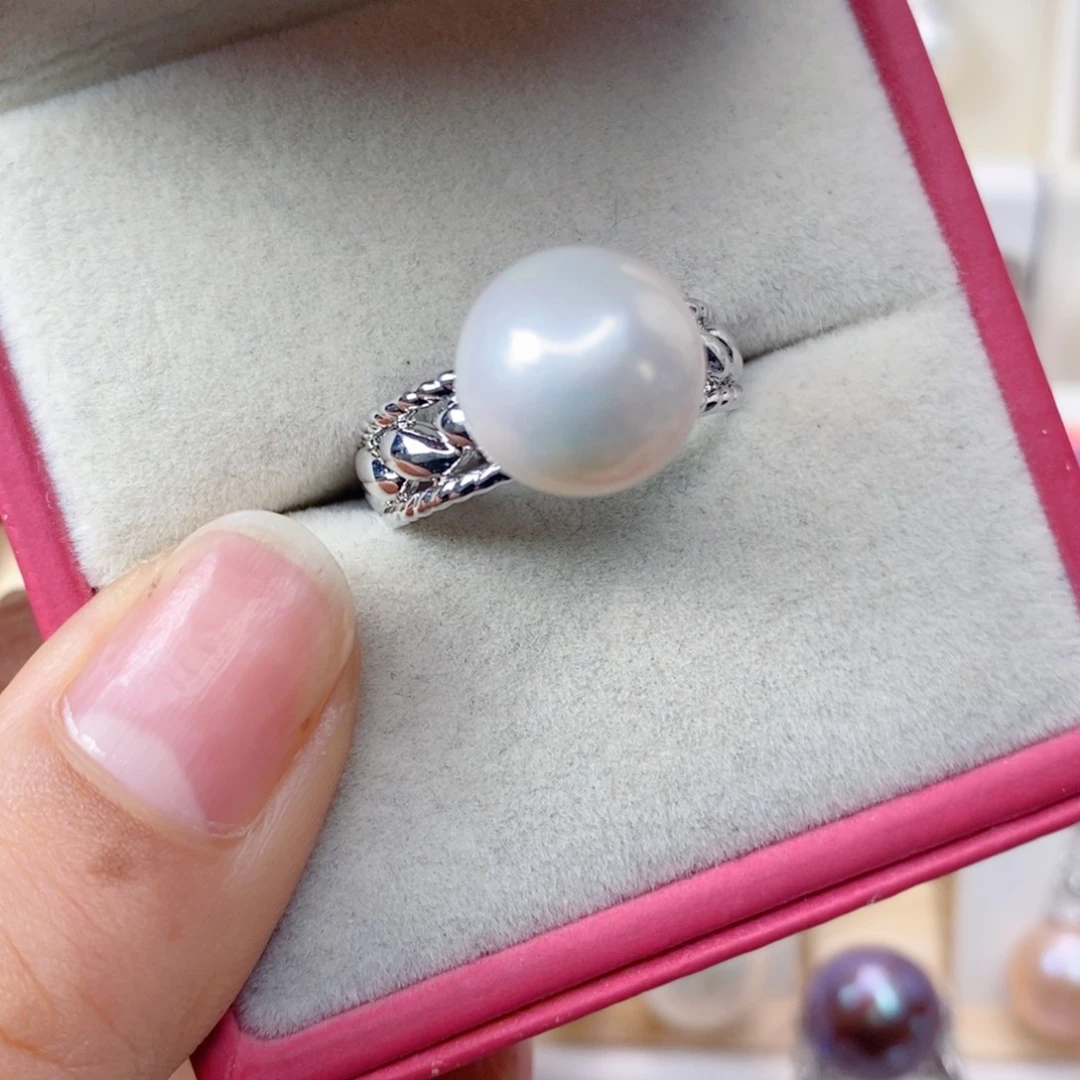 淡水珍珠戒指合金