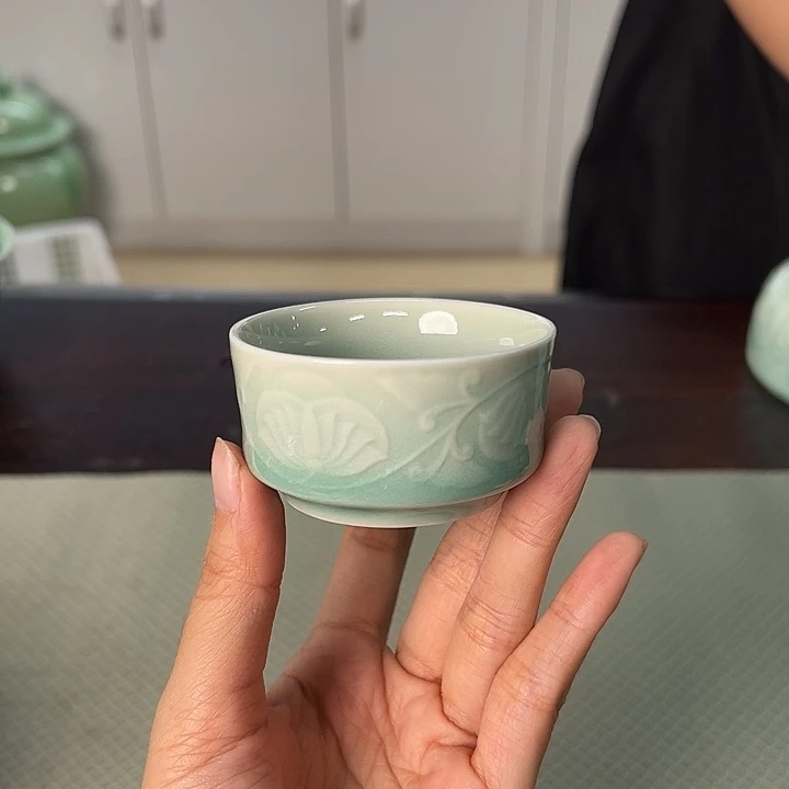 龙泉云间青瓷小米茶器