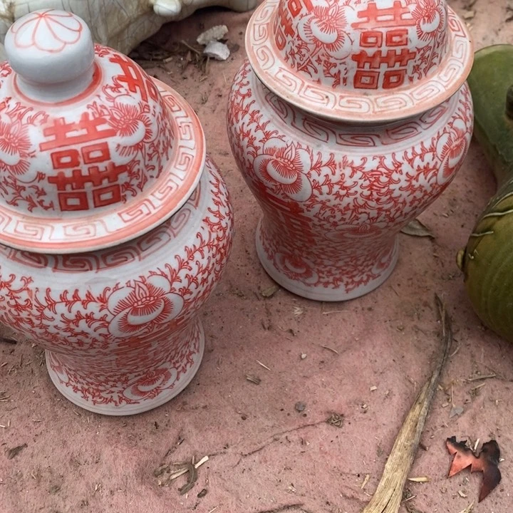 紫砂茶叶罐瓷器工艺品摆件工艺品瓷器