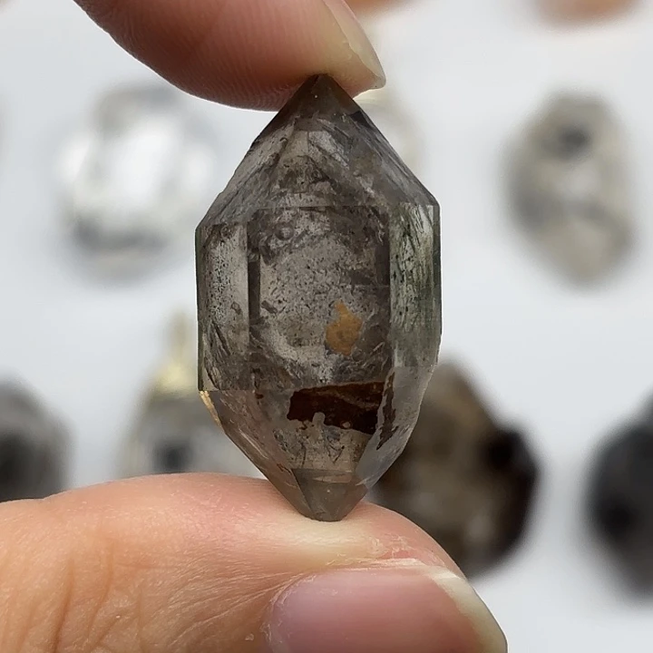 水晶颈饰未镶嵌白水胆茶闪灵钻31mm+