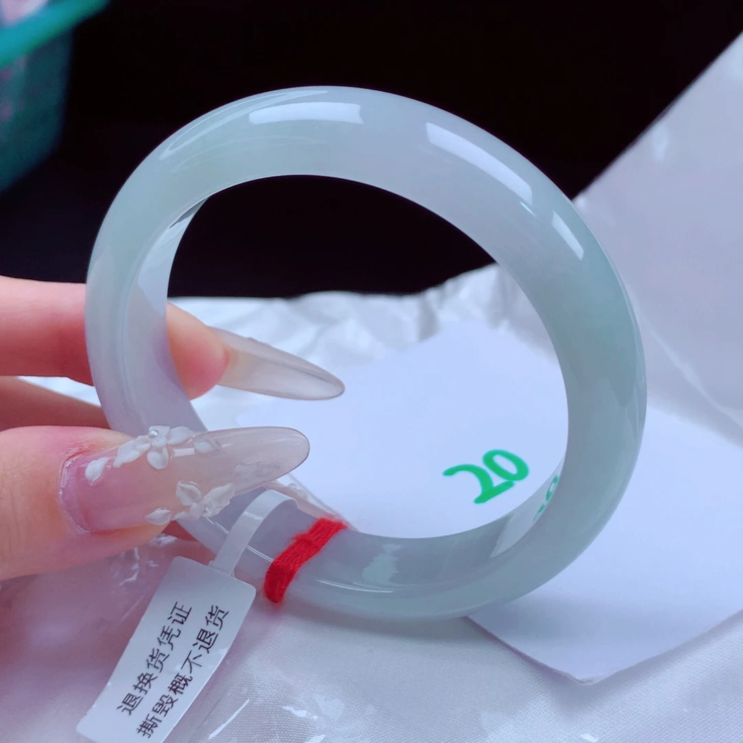 未镶嵌手镯翡翠天然缅甸翡翠A货手镯 20号