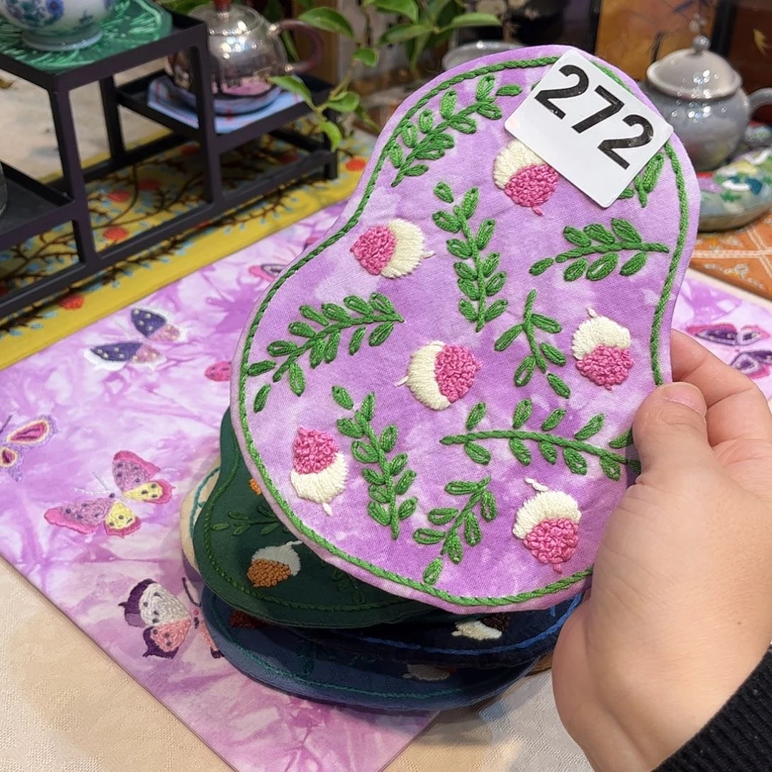 刺子绣摸鱼茶席美价
