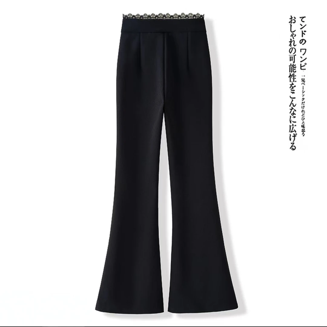 春季新款黑色西装裤休闲弹力修身直筒高腰气质裤