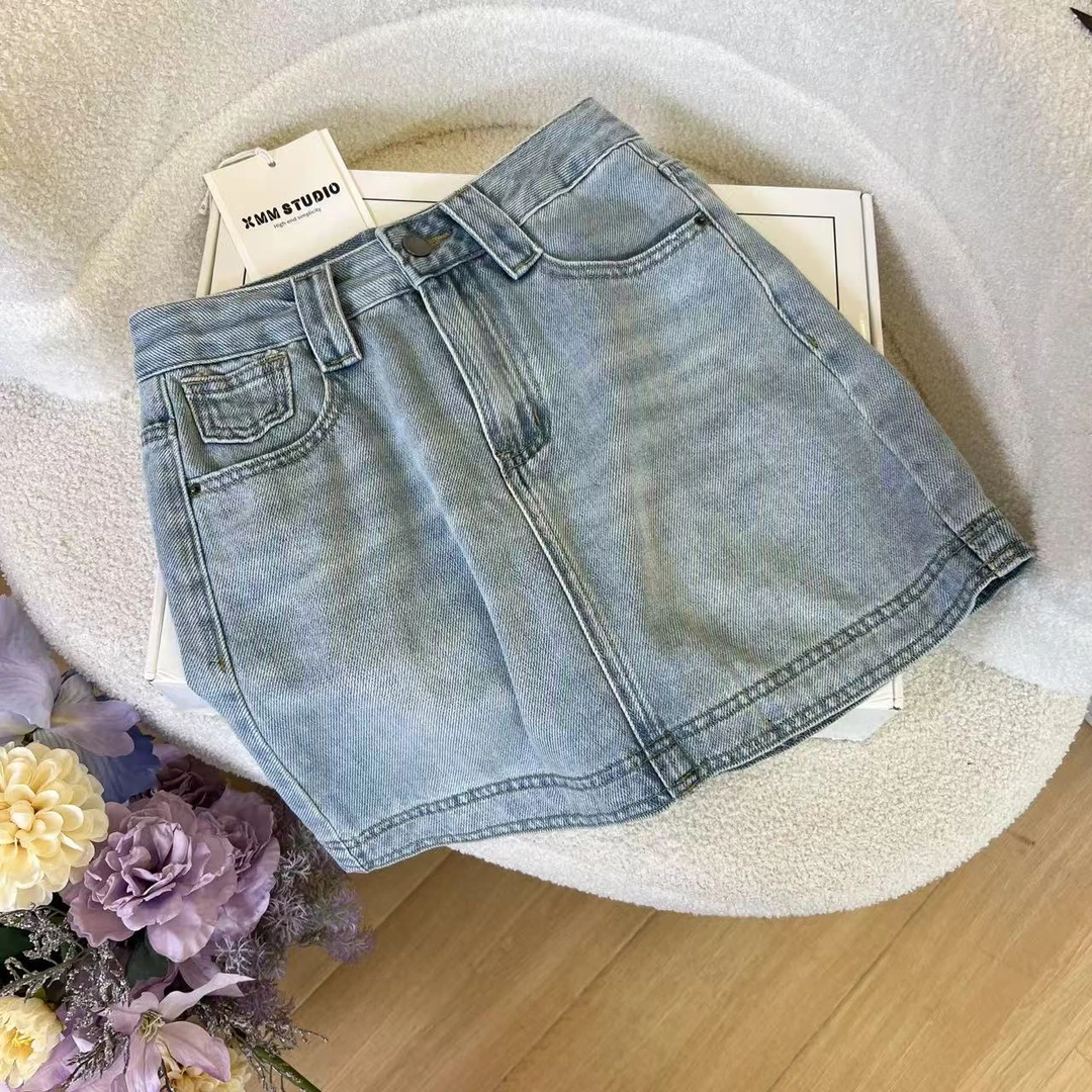 XMM【学姐】牛仔短裙