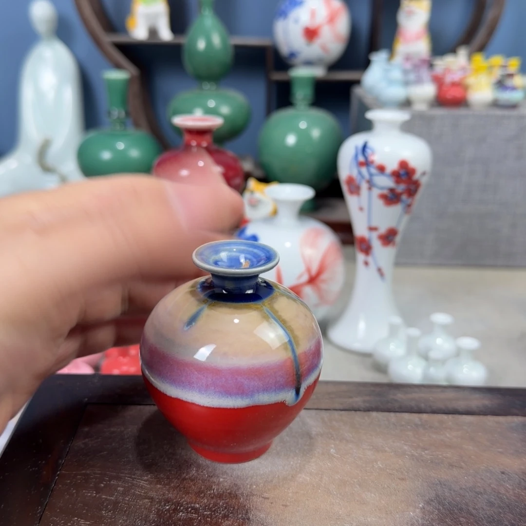 陶瓷手工小花器摆件