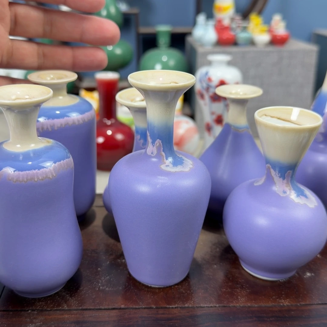 陶瓷手工小花器摆件