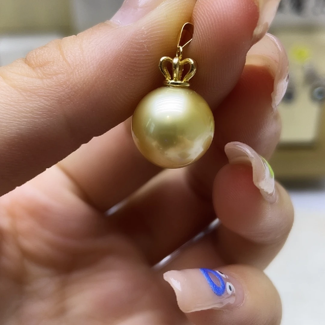 海水珍珠18K金镶嵌颈饰