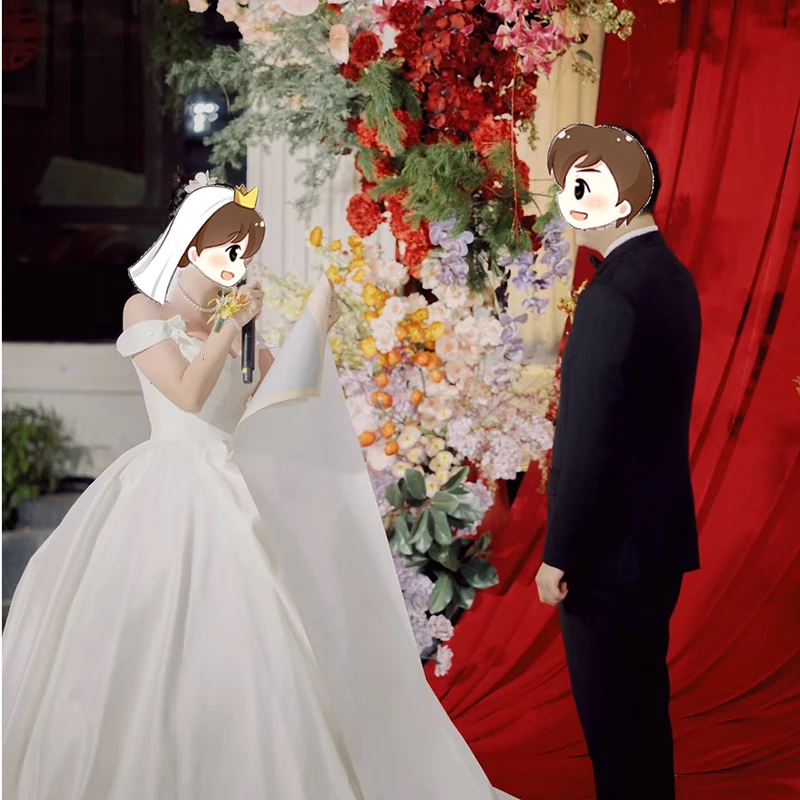 超长结婚誓约书定制创意保证书婚礼新郎新娘新人誓言致辞写真布