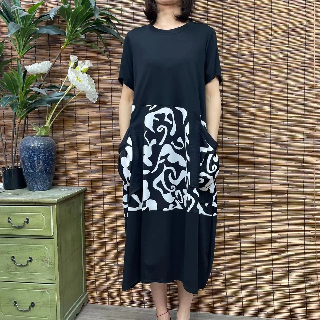 3343新款春夏遮肉显瘦洋气减龄连衣裙QZ