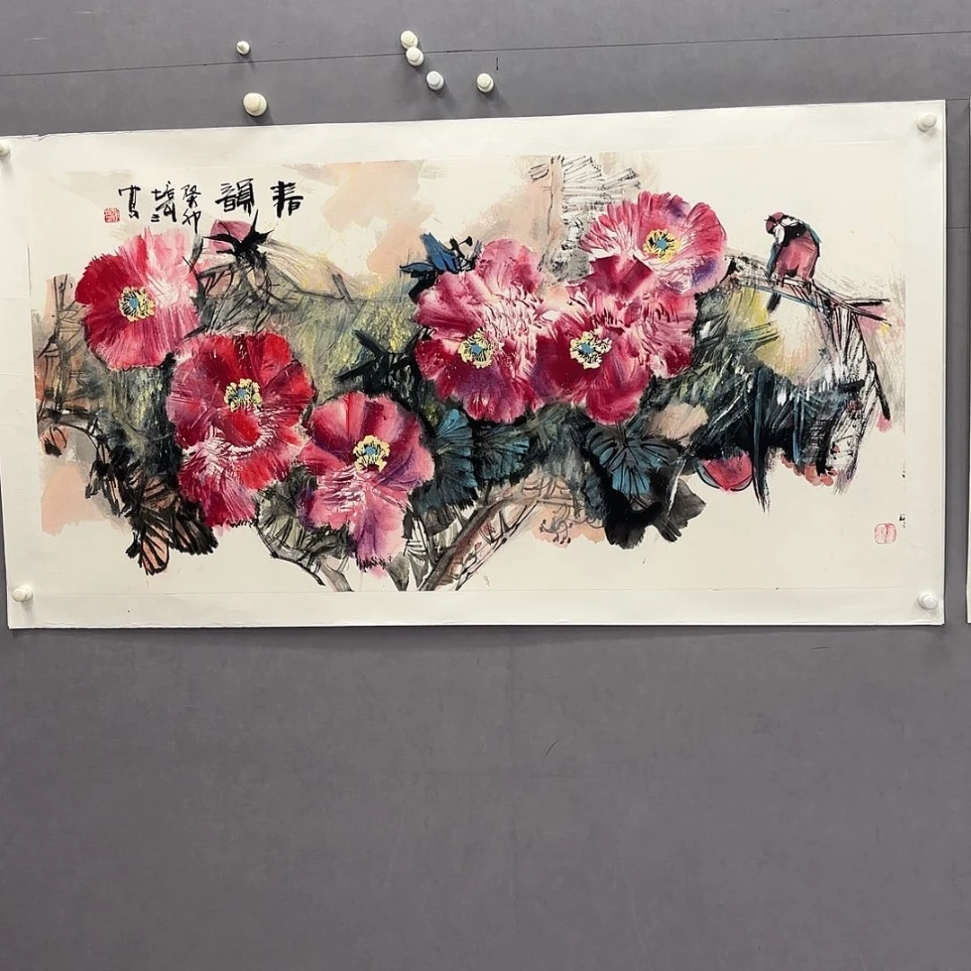 国画艺术家真人手绘