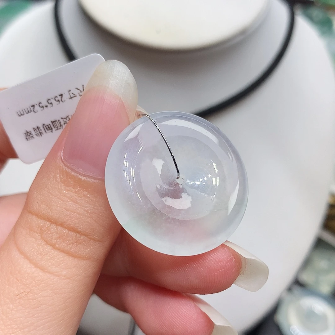 翡翠未镶嵌胸饰翡翠66，25.5/5.2