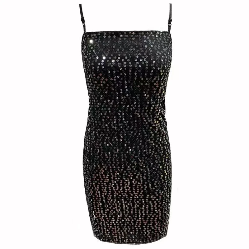 5916#名媛轻奢吊带裙