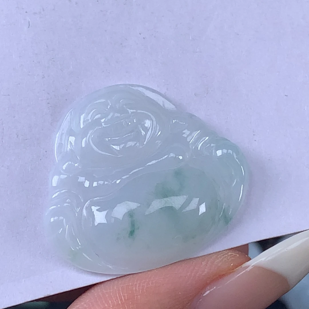 翡翠未镶嵌颈饰佛公吊坠