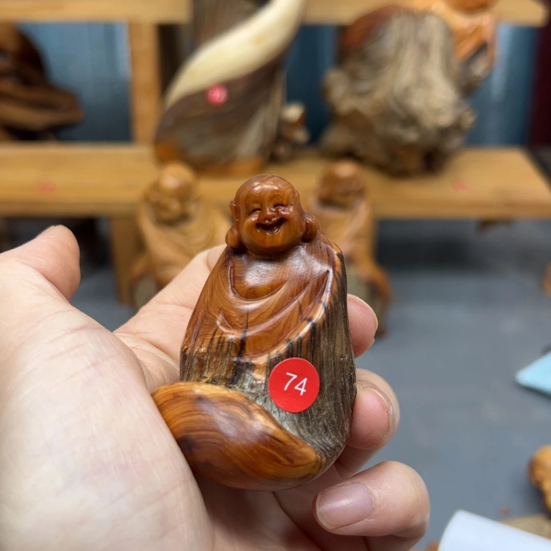 闻***香木崖柏木摆件手把件