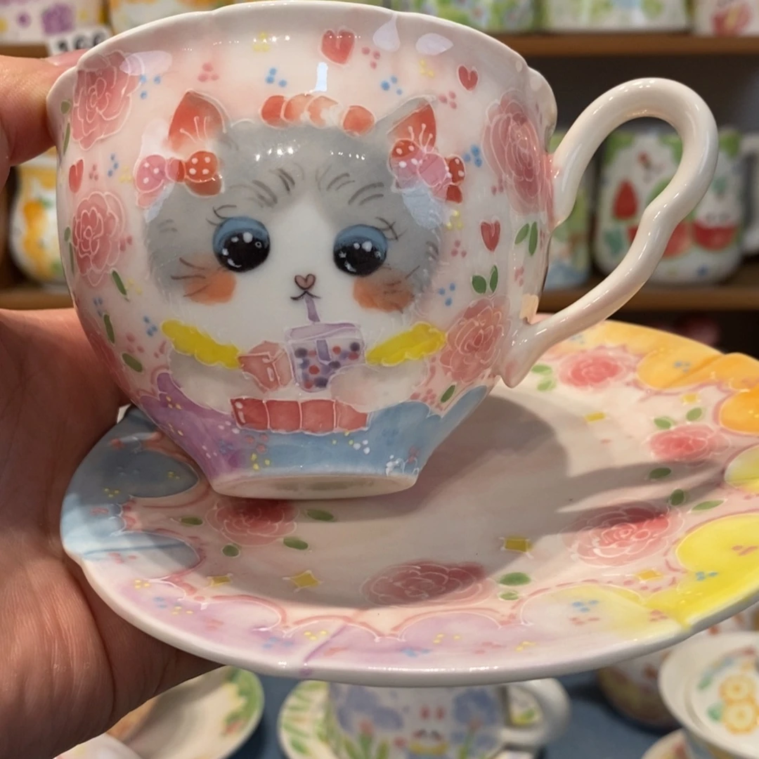 瓷片布偶猫咖啡杯福利