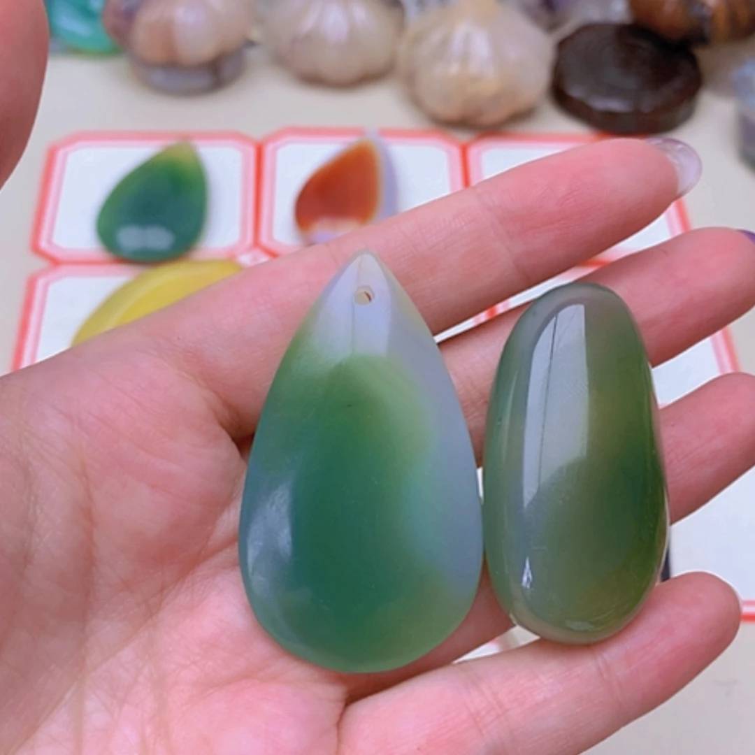 【闪购商品】未镶嵌玛瑙/玉髓珠宝半成品天****^