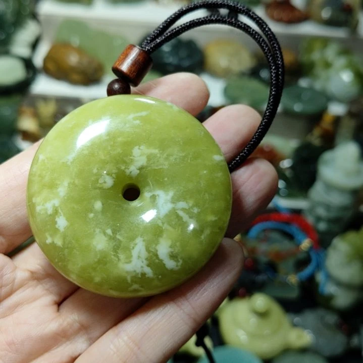 岫玉平安扣未镶嵌