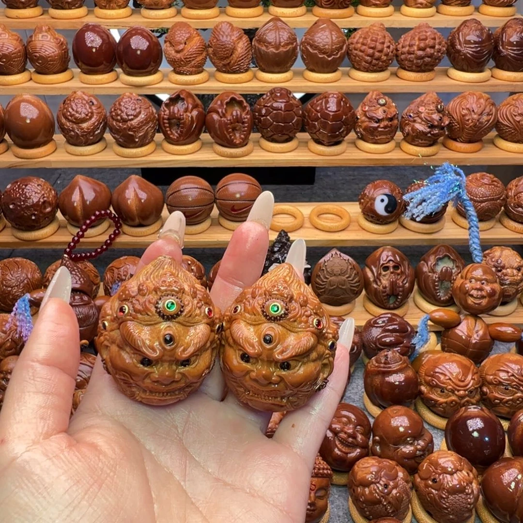 无***虾手串/手链橄榄核大黑头