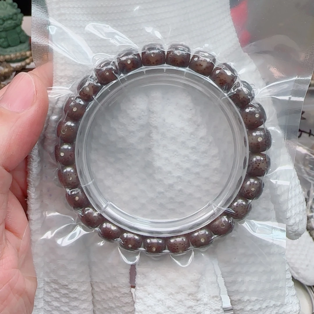 星月菩提手串冰糖针尖星玻璃体9*8