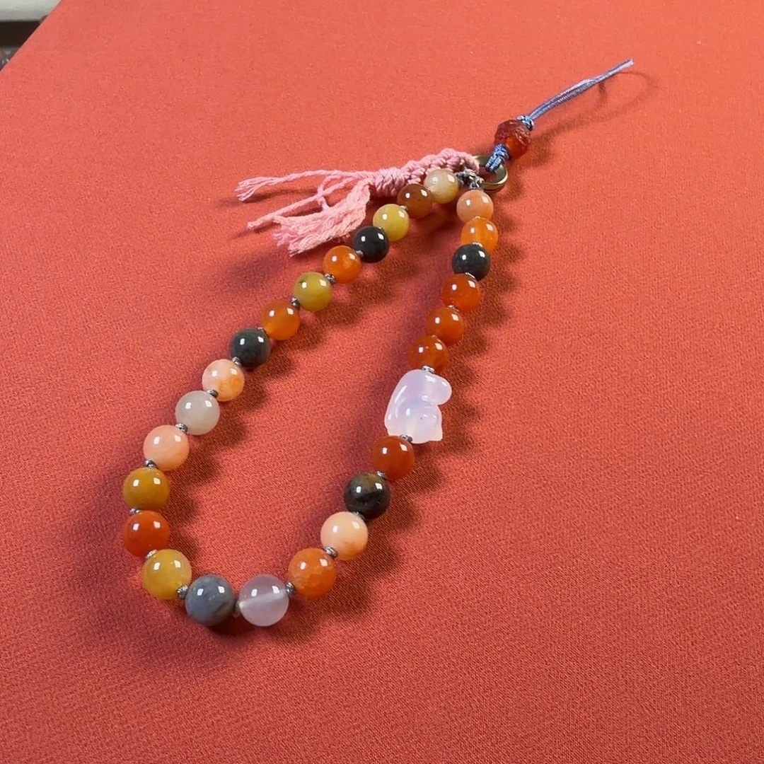 石英质玉未镶嵌车挂手机链不退不换