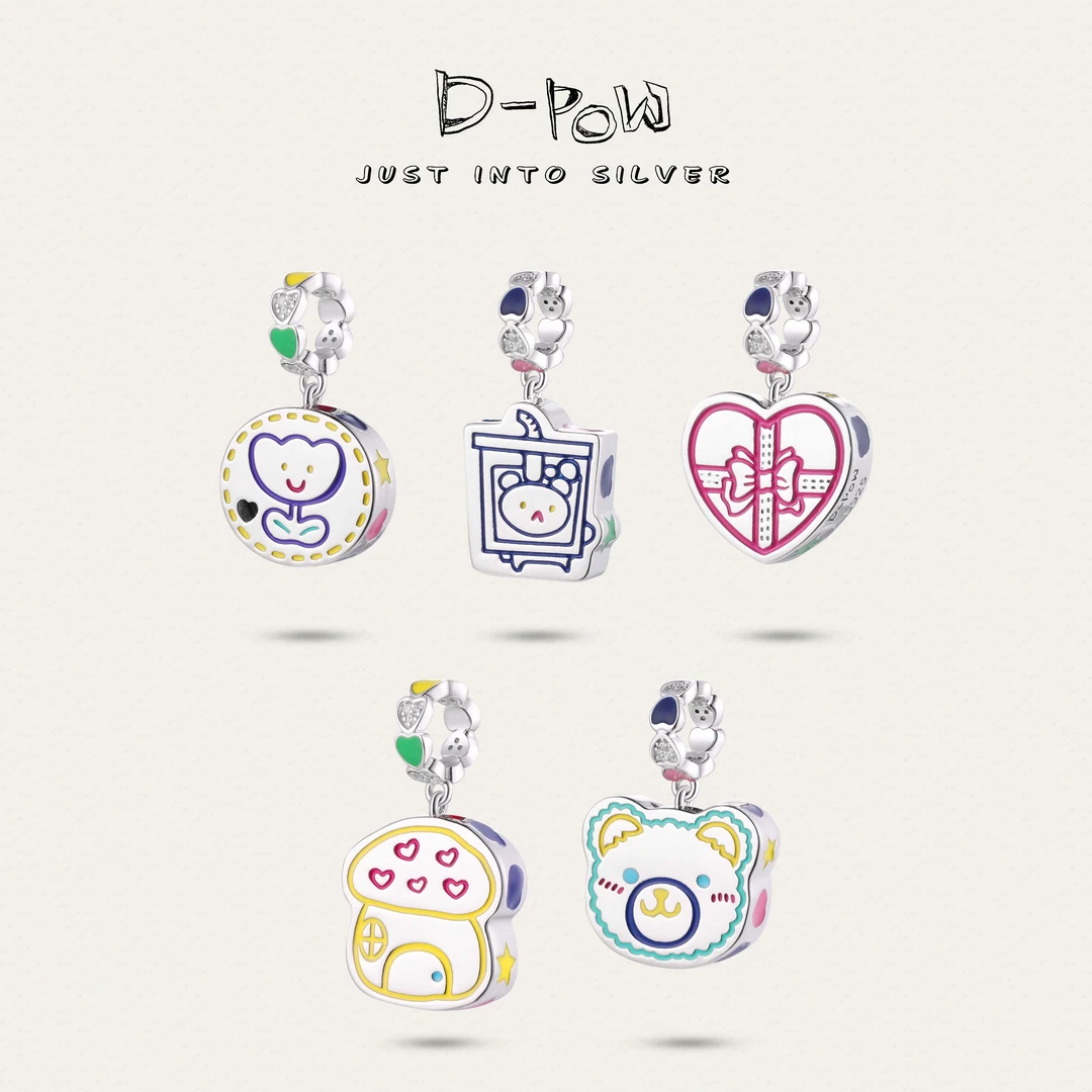 灯小炮 吊坠925银合成锆石 【Lubi bear】的乐园吊坠（3259）银饰百搭