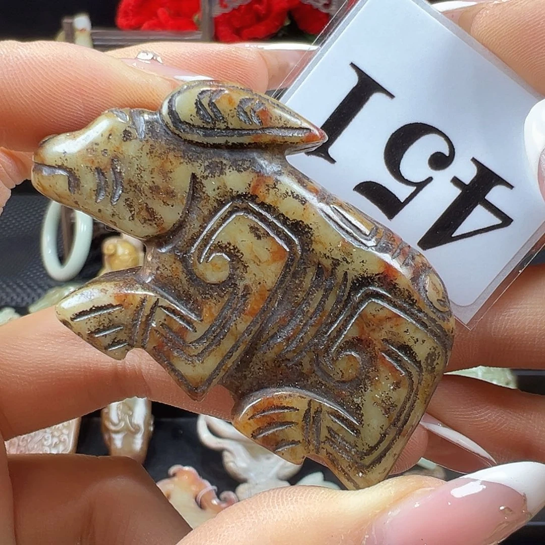 和田玉未镶嵌挂件