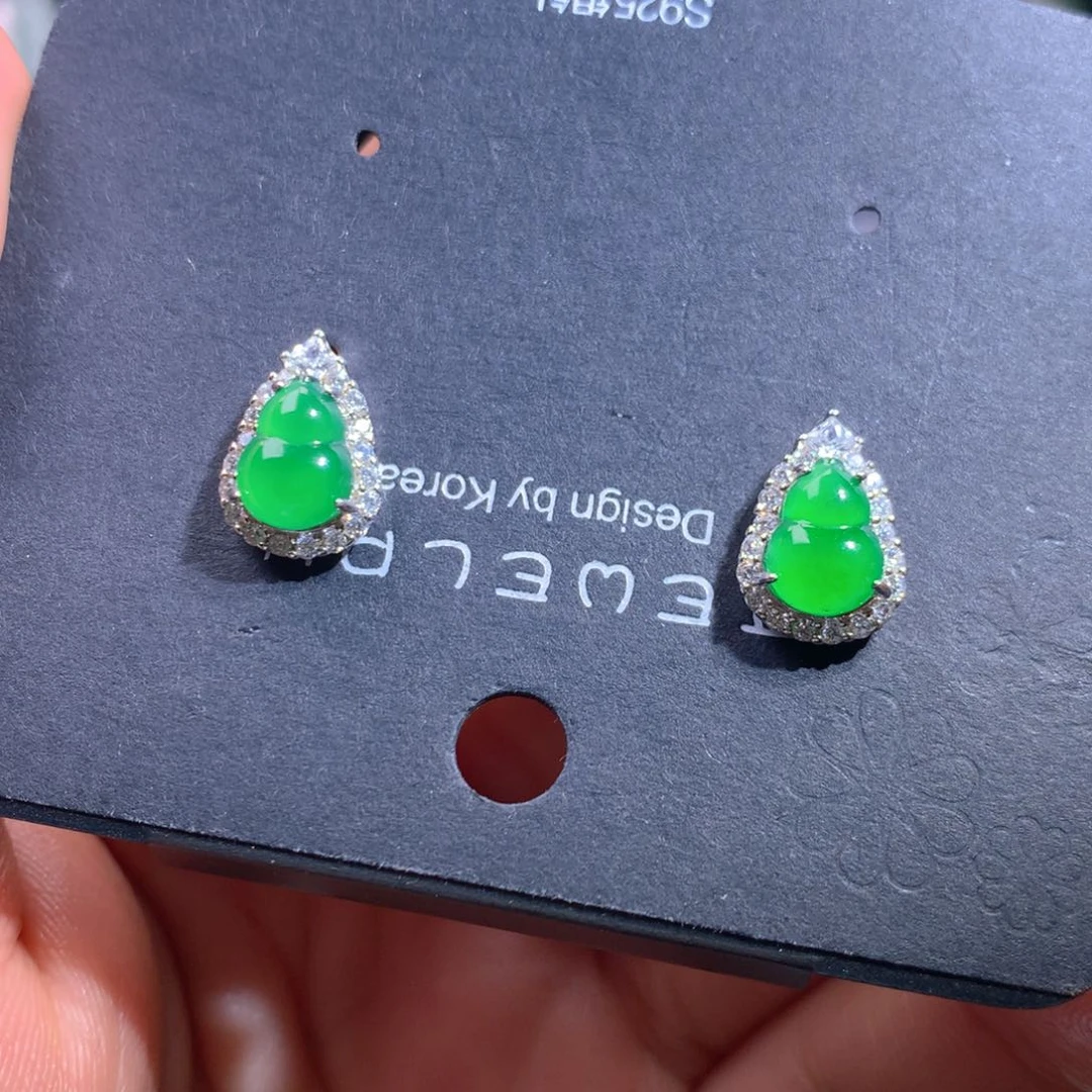 【闪购商品】颈饰银S925镶嵌翡翠天然翡翠