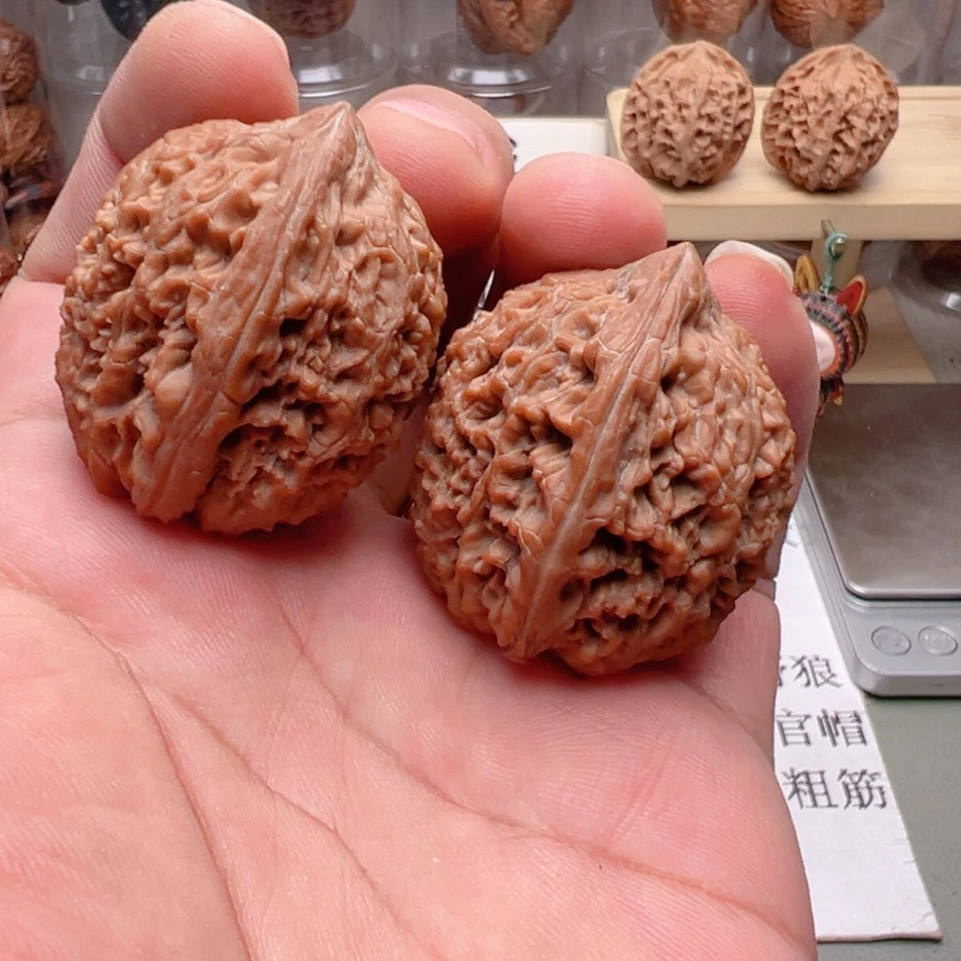 文玩核桃吊坠34尺全品蒜头