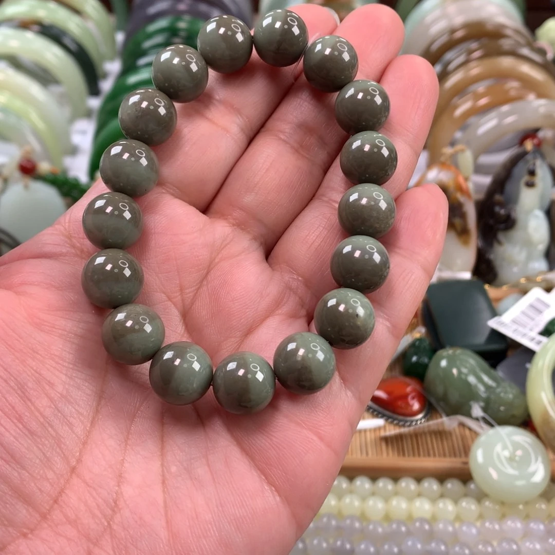 和田玉未镶嵌手链卡12