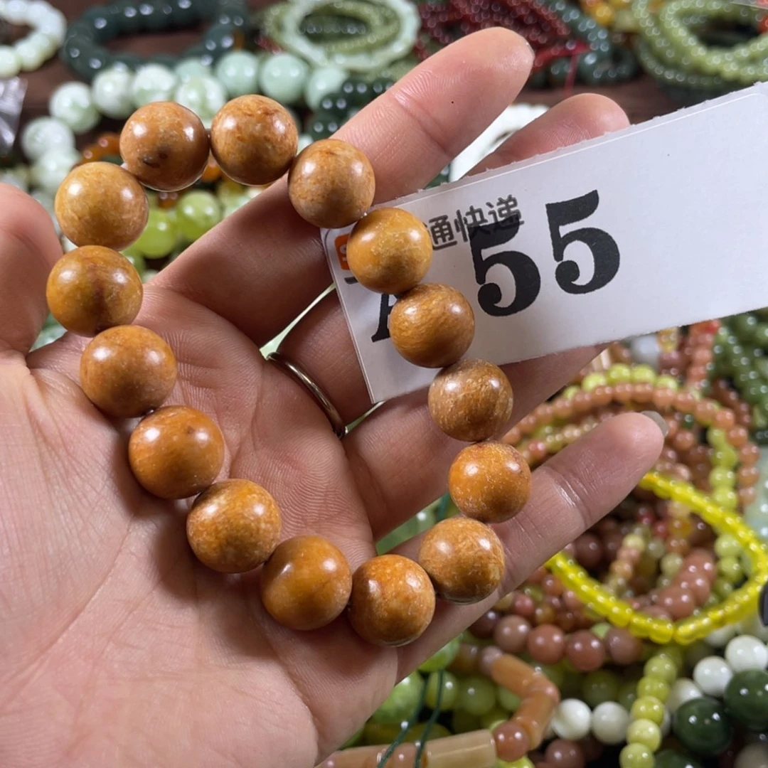 未镶嵌蛇纹石玉手链