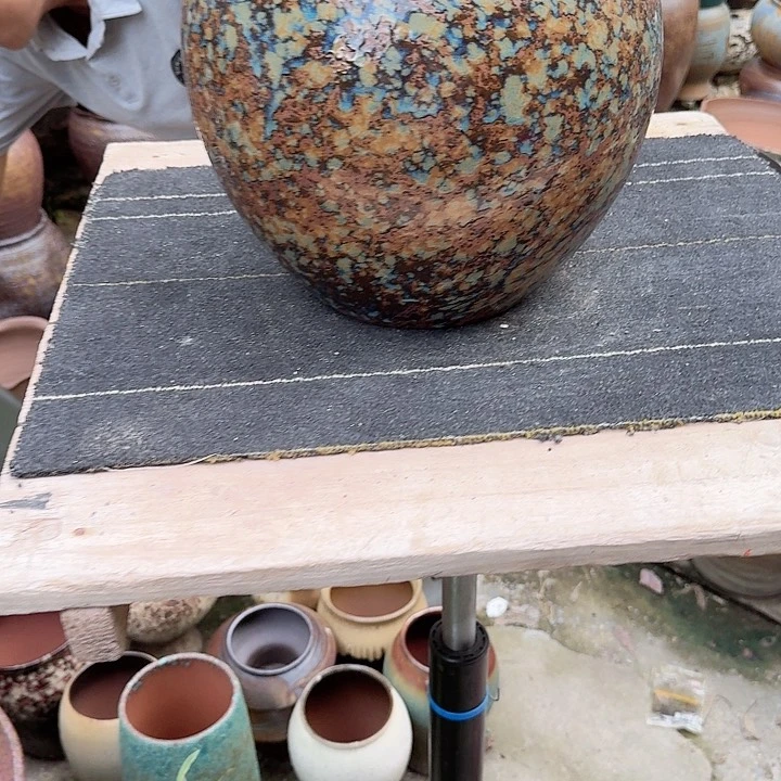 紫砂花盆高度23口径20