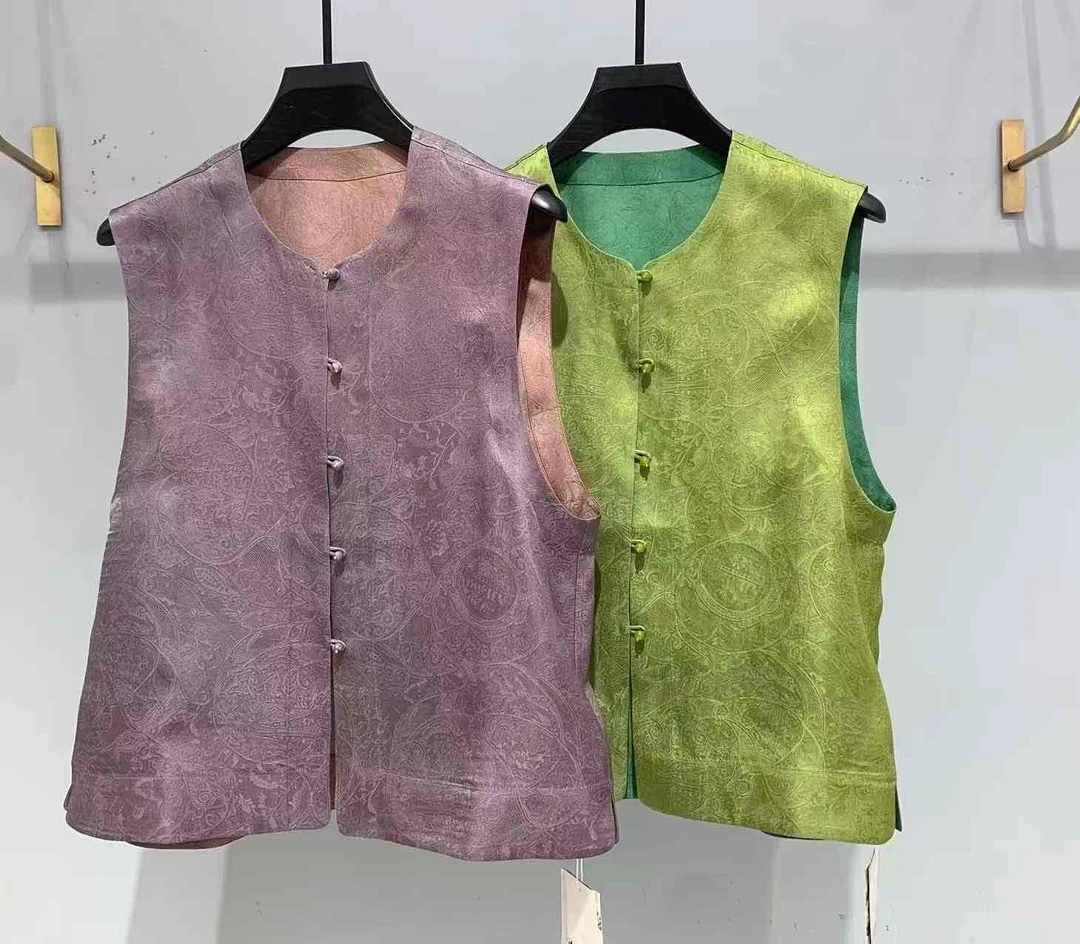 桑蚕丝马甲可两面穿59051