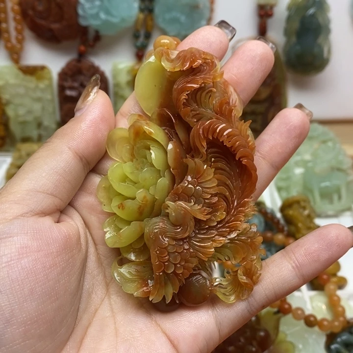 s***h蛇纹石玉未镶嵌颈饰