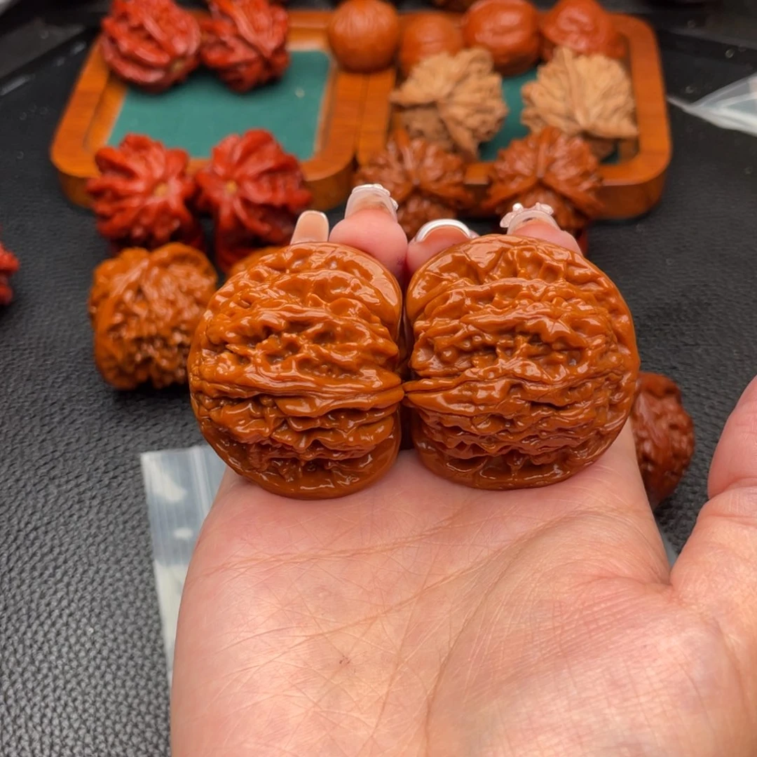 把件文玩核桃四座楼